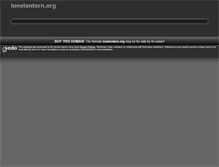 Tablet Screenshot of lonelantern.org